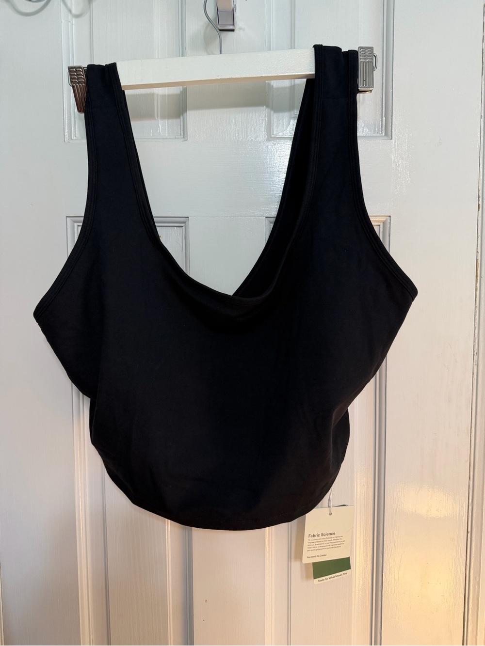 2X HALARA Ladies Black Scoop Neck Top, NWT, $24